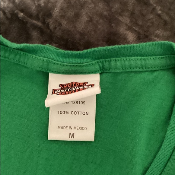 Harley-Davidson Green T-Shirt size medium - Picture 3 of 3